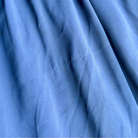 Lulus Forever and Always Navy Blue Lace Bodice Georgette Maxi Dress Size S - Picture 12 of 16